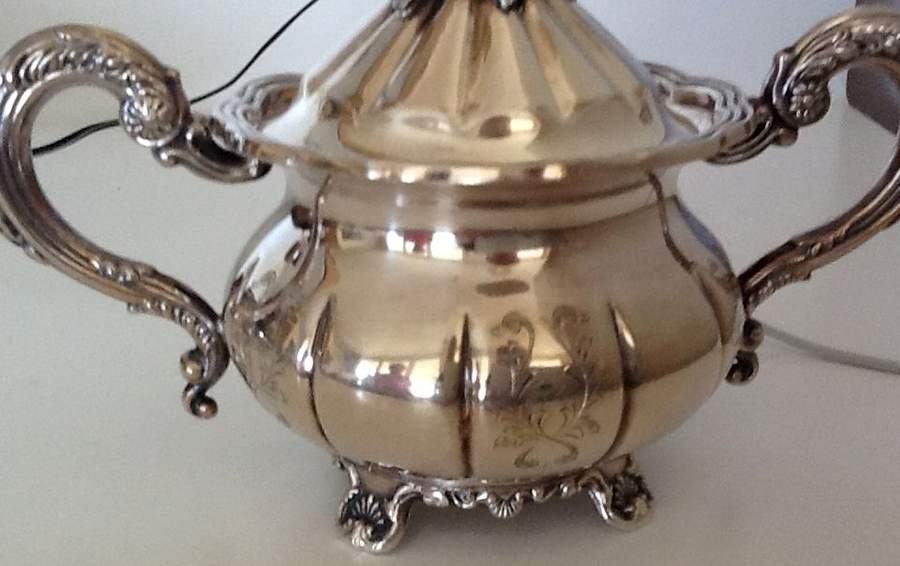 2310 (Silverplate, Hollowware) Sugar Bowl & Lid by Benedict-1
