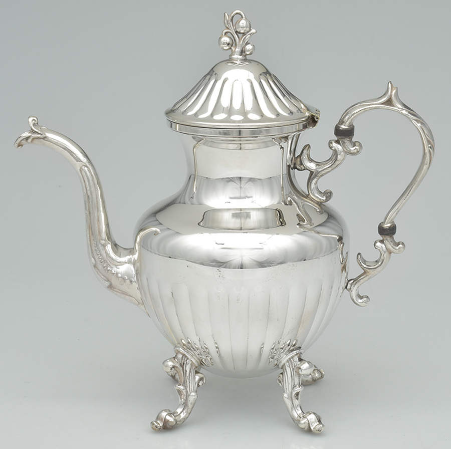 BIM24 (Silverplate, Hollowware) Silverplate Coffee Pot by Birmingham Silver Co-1