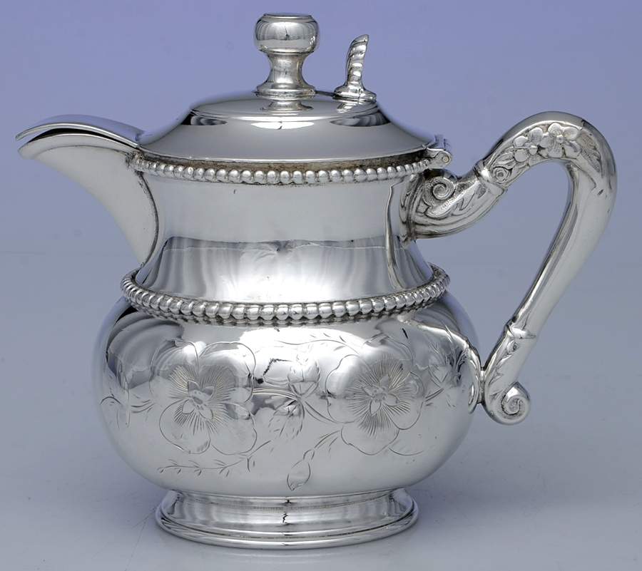 1012 (Silverplate, Hollowware) Creamer & Hinged Lid by Barbour Silver (USA)-1