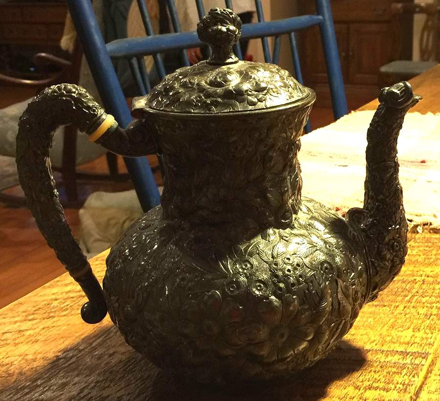 BCX3 (Silverplate, Hollowware) Teapot by Barbour Silver (USA)-1