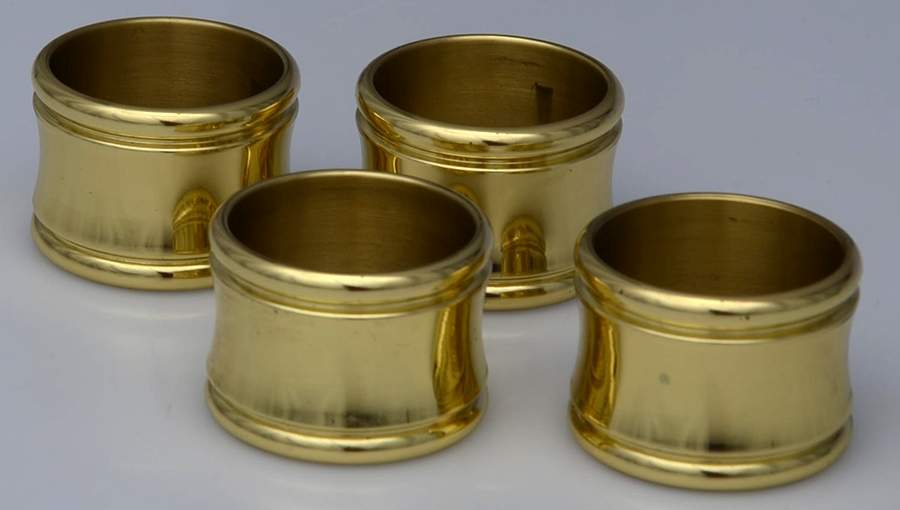 Dover (Brass, Hollowware) Napkin Ring - Set of 4 by Baldwin Brass-1