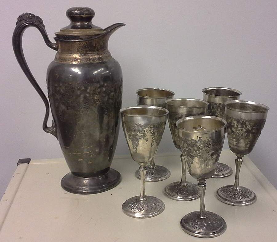 5822 (Silverplate, Hollowware) Wine Decanter by Bernard Rice's Sons-1