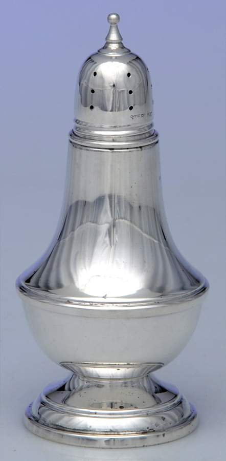 708 (Sterling, Hollowware) Salt Shaker by Luther Boardman & Son-1