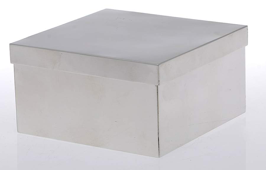 Pewter Hollowware Covered Box by Luther Boardman & Son-1