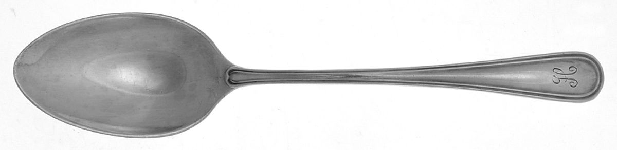 York (Silverplate, Monograms) Teaspoon by Birks Silver-1