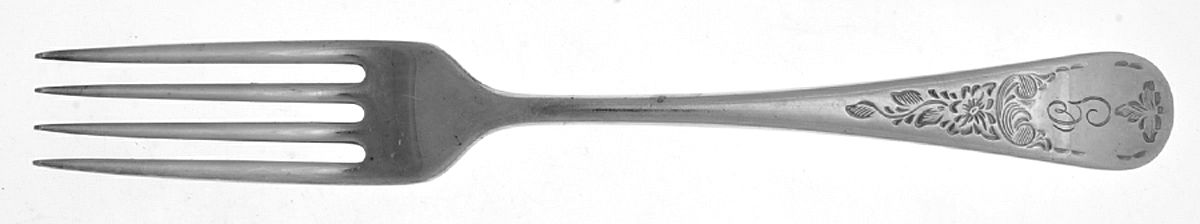 Queen Mary (Silverplate, Monograms) Fork by Birks Silver-1