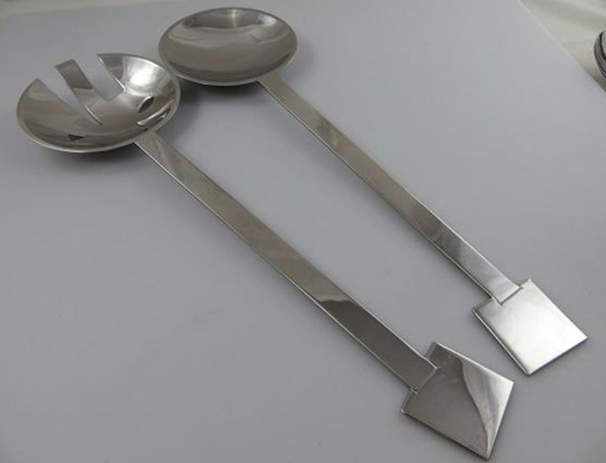 BIW2 (Stainless) (2 Pc) Solid Salad Set by Bissell & Wilhite -1