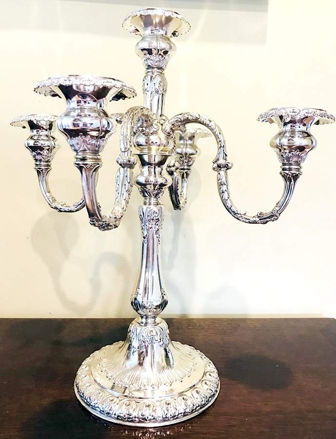 290 (Sterling, Hollowware) Weighted 5 Light Candelabra by Black Starr & Frost-1