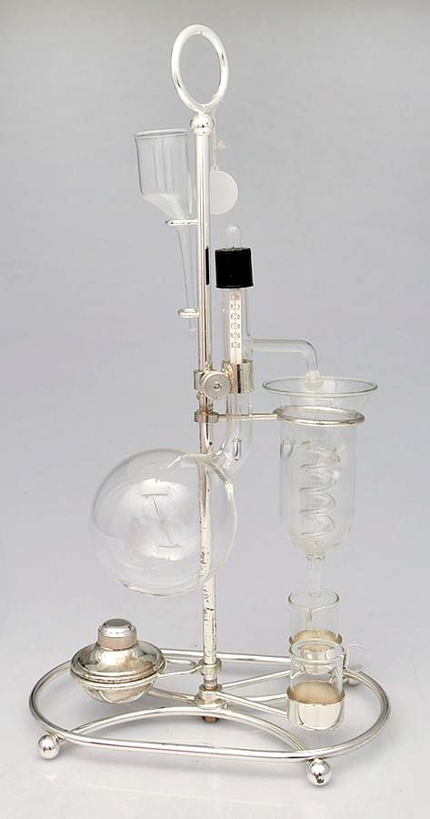 Silverplate Hollowware Alcohol Distiller by Borella Dipoli-1