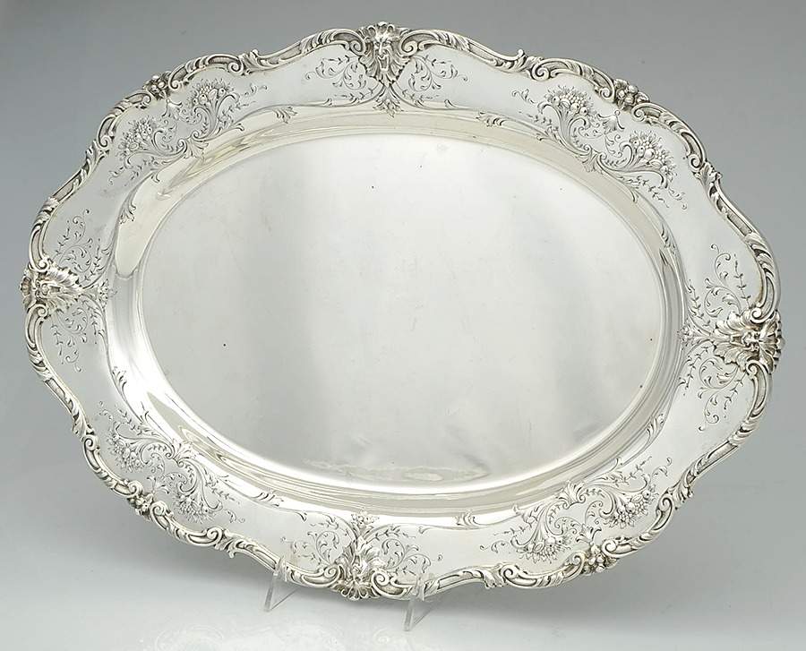 7773-215 (Sterling, Hollowware) 20" Waiter Tray by Black Starr & Frost-1