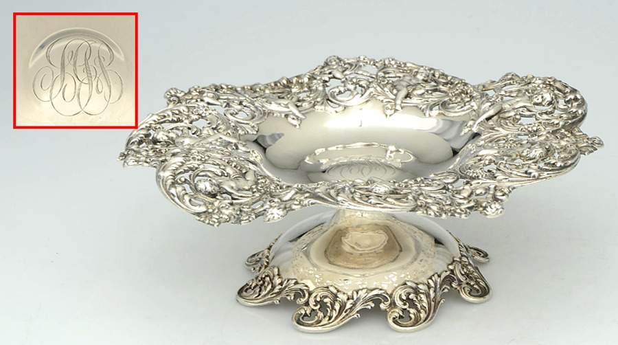 132 (Sterling, Hollowware) Round Compote (Height X Width) by Black Starr & Frost-1