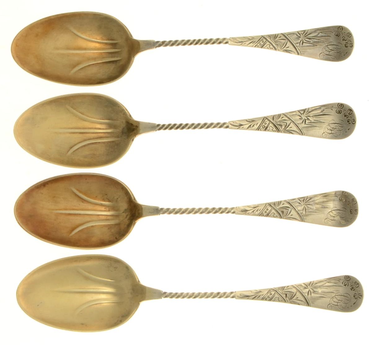 BBB17 (Sterling) Tea/Five O Clock Spoon - Set of 4 by Bailey, Banks & Biddle-1