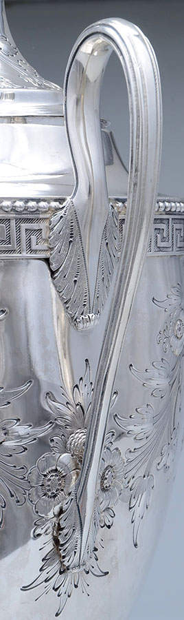 Etruscan (Sterling, Hollowware) Coffee Urn by Bailey & Co-5