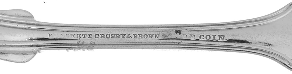 Coin Silver Flatware Individual Salad Fork by Brackett,Crosby,Brown-3