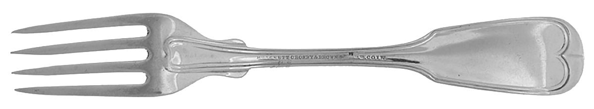Coin Silver Flatware Individual Salad Fork by Brackett,Crosby,Brown-2