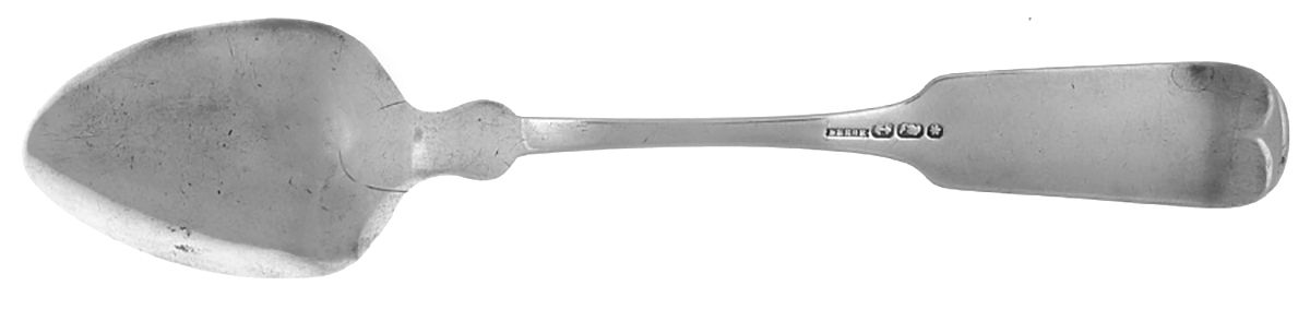 Coin Silver Flatware Tablespoon (Serving Spoon) by Beebe (Coin)-2