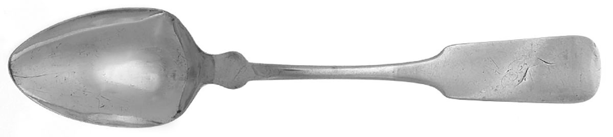 Coin Silver Flatware Tablespoon (Serving Spoon) by Beebe (Coin)-1