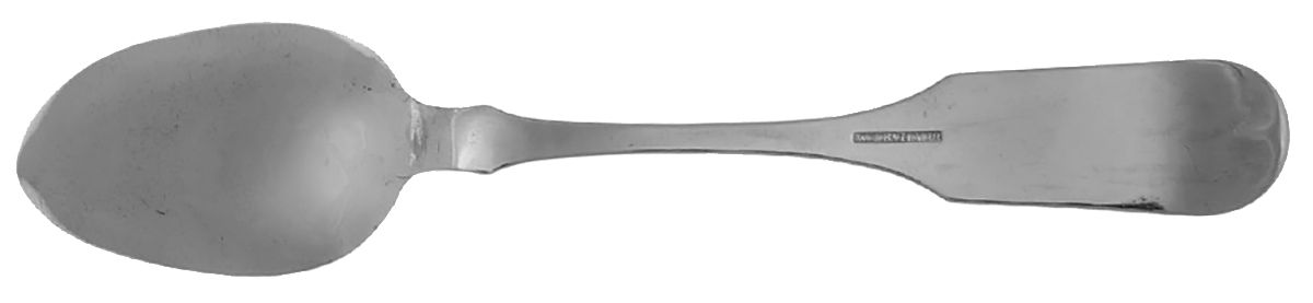 Coin Silver Flatware Tablespoon (Serving Spoon) by William Bailey, Jr-2
