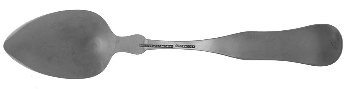 Coin Silver Flatware Dessert/Oval Soup Spoon by Bailey and Bowers-2