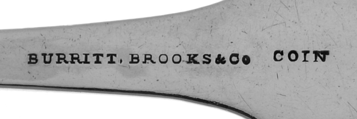 Coin Silver Flatware Tablespoon (Serving Spoon) by Burritt, Brooks and Co-3