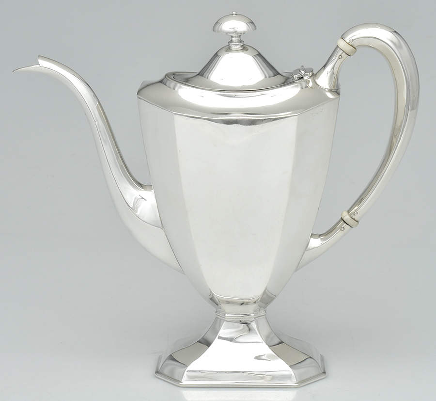 1318 (Sterling, Hollowware) Coffee Pot by Barbour Silver (USA)-1