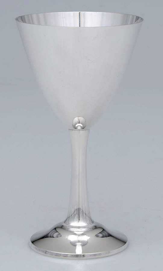 70 (Sterling, Hollowware) Sterling Wine Goblet by J C Boardman & Co-1