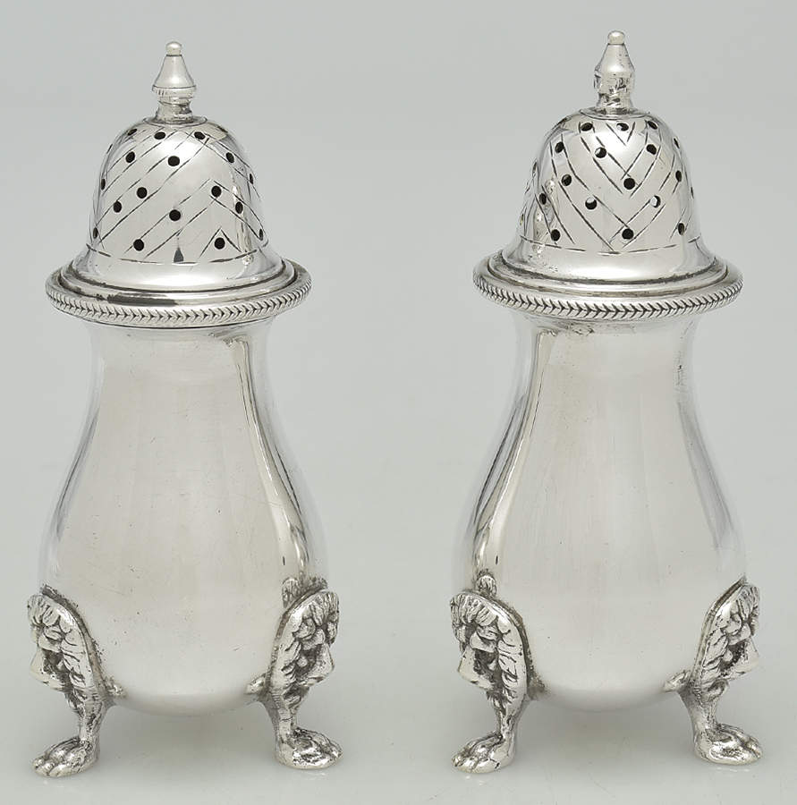 33 (Sterling, Hollowware) Salt and Pepper Set by Becht & Hartl, Inc.-1