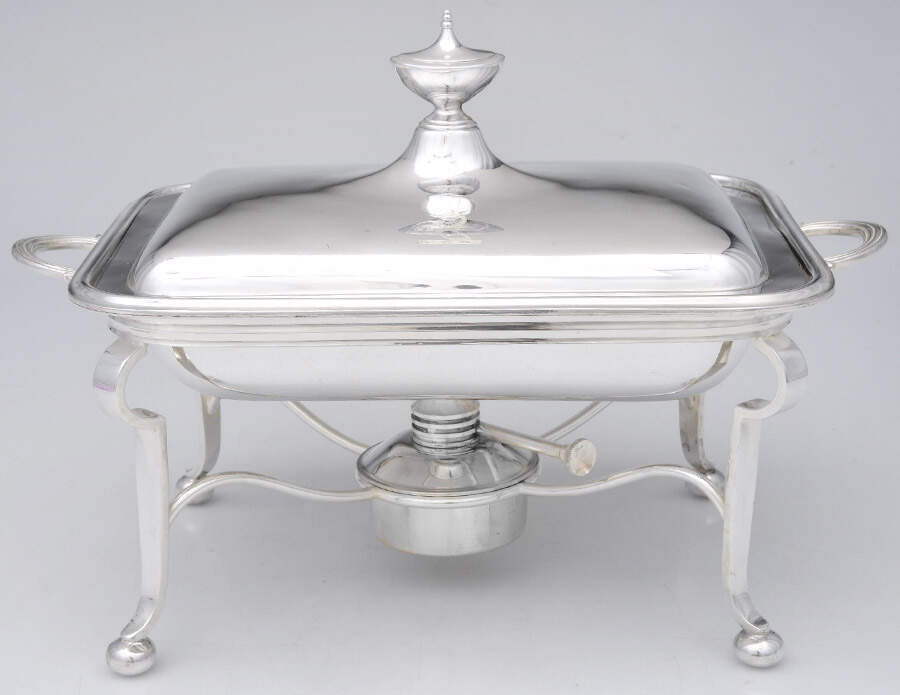 33982 (Silverplate, Hollowware) Stand for 5 Pc Buffet Server by Barker Bros Ltd. Flatware-1