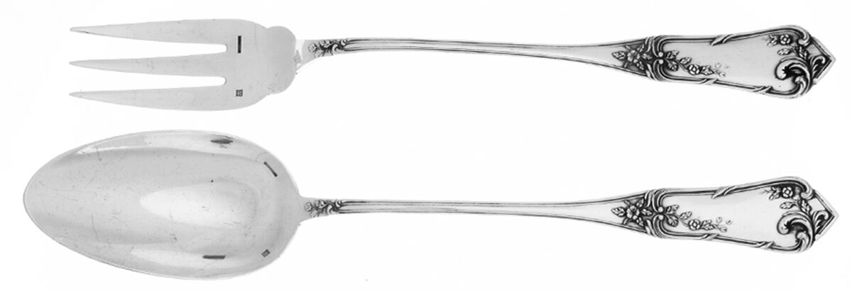 BOQ12 (Silverplate) Solid Serving Set by Boulenger Adolphe-1