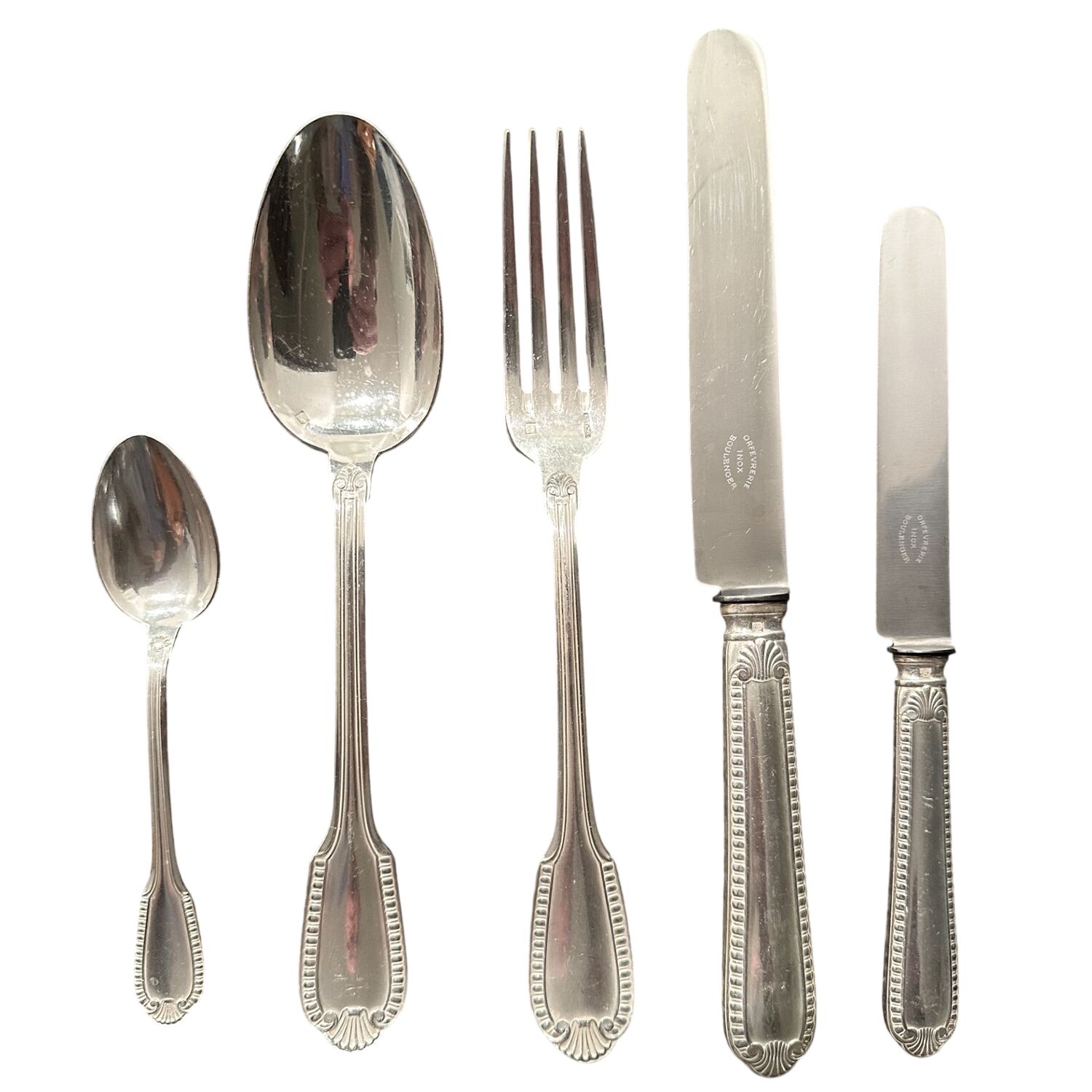 Coquille (Silverplate) Fork by Boulenger Adolphe-1