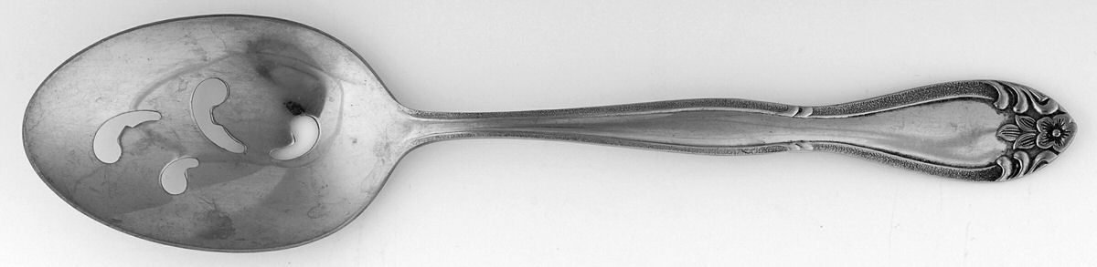 CAS4 (STAINLESS) Pierced Tablespoon (Serving Spoon) by Carlton Stainless-1