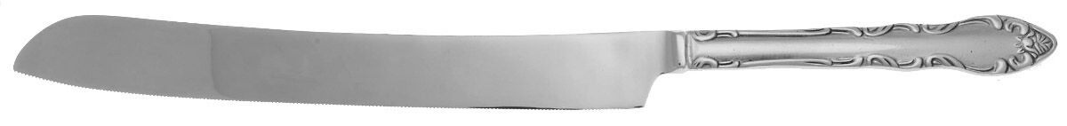 CAY1 (STAINLESS) Wedding Cake Knife with Stainless Blade HC by Carlyle Silver-1