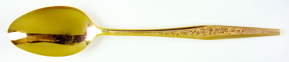 Golden Bouquet (Gold Electroplate) Place/Oval Soup Spoon by Carlyle Silver-1