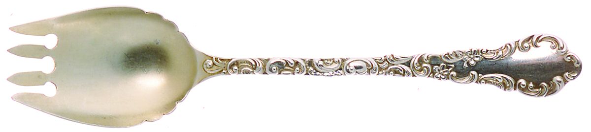 Geneva (Sterling, 1895) Large Ramekin Fork by Campbell Metcalf-1