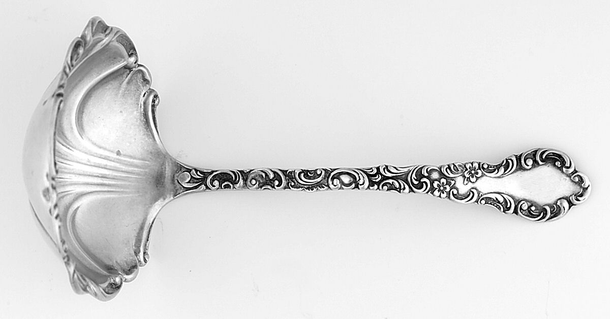 Geneva (Sterling, 1895) Solid Piece Cream Ladle by Campbell Metcalf-1