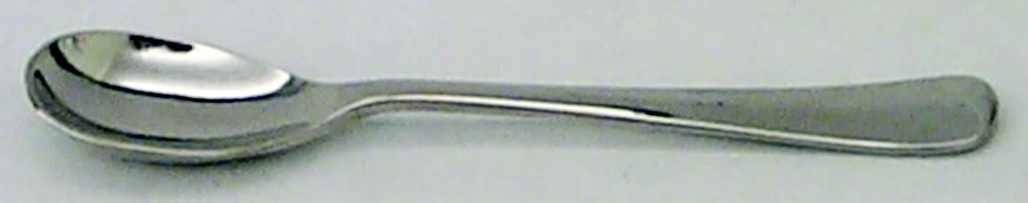 Queen Anne (Stainless, Glossy) Mustard Spoon by Cooper Bros & Sons-1