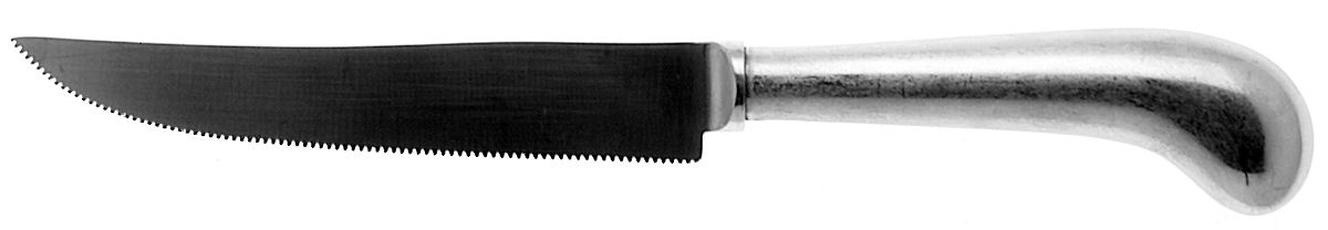 Queen Anne (Stainless, Glossy) Individual Pistol Handle Steak Knife by Cooper Bros & Sons-1