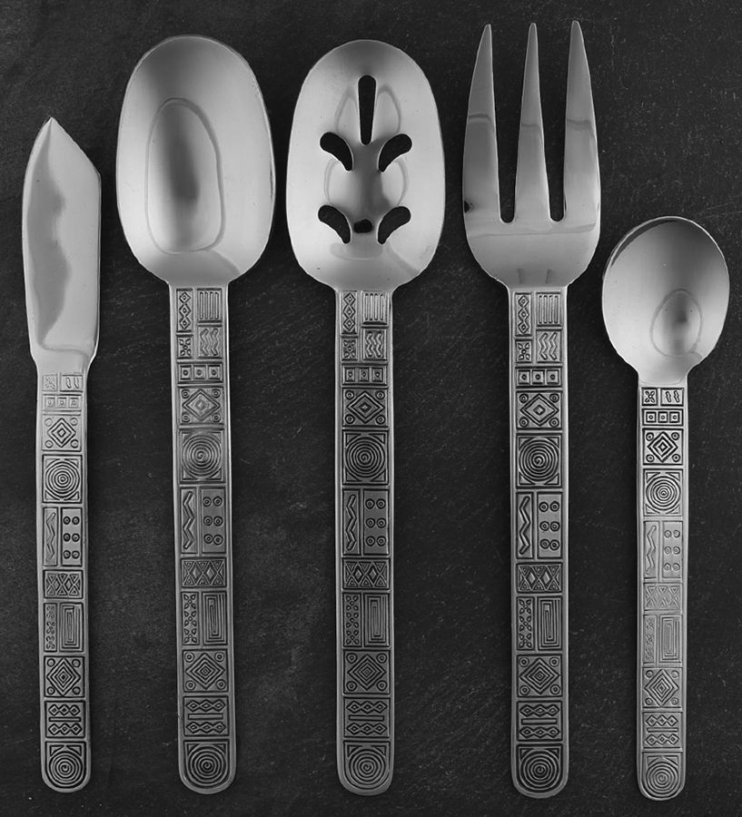 Aztec (Stainless) 5 Piece Hostess Set by Cambridge Silver-1