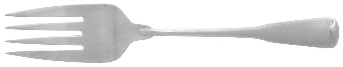 Brittany (Stainless) Medium Solid Cold Meat Serving Fork by Cambridge Silver-1