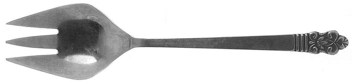 CBS1 (STNLS) Medium Solid Cold Meat Serving Fork by Cambridge Silver-1