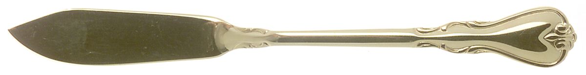 Gold Jessica (Gold Electroplate) Flat Handle Master Butter Knife by Cambridge Silver-1