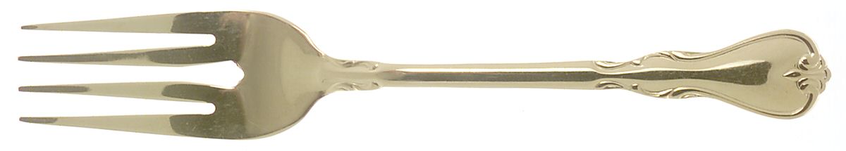 Gold Jessica (Gold Electroplate) Individual Salad Fork by Cambridge Silver-1