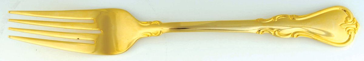 Gold Jessica (Gold Electroplate) Fork by Cambridge Silver-1