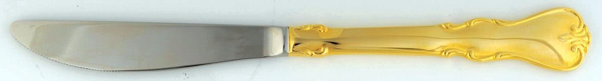 Gold Jessica (Gold Electroplate) Modern Solid Knife by Cambridge Silver-1