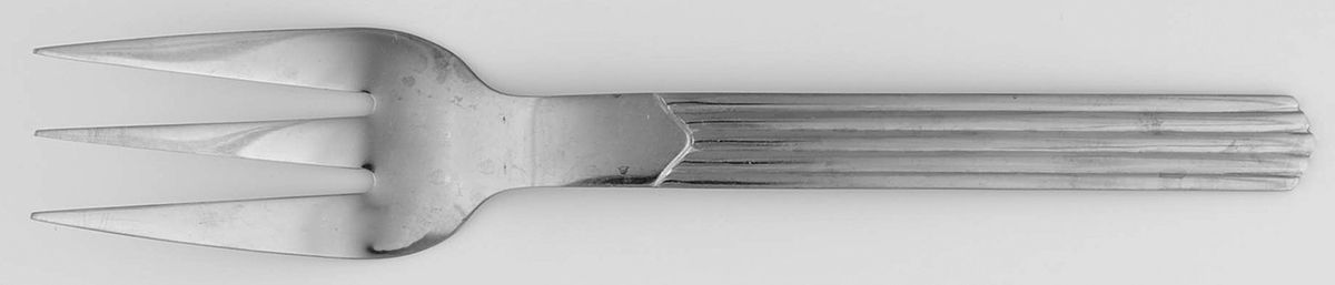 Tides (Stainless) Medium Solid Cold Meat Serving Fork by Cambridge Silver-1