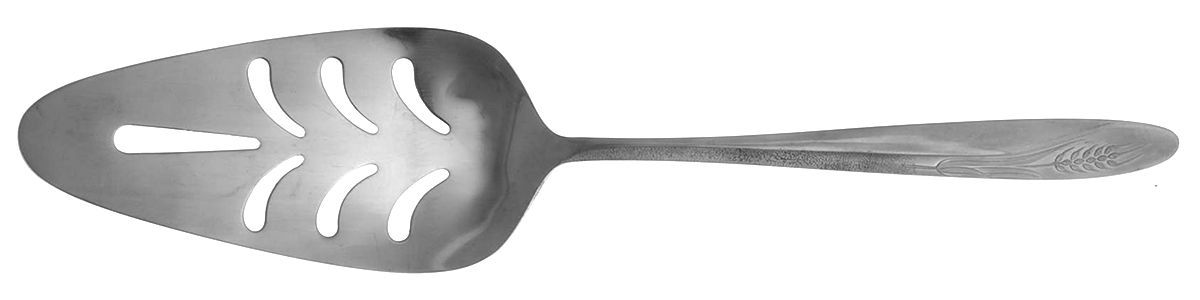 CCS1 (STAINLESS) Pierced All Stainless Pie Server by Castle Court-1
