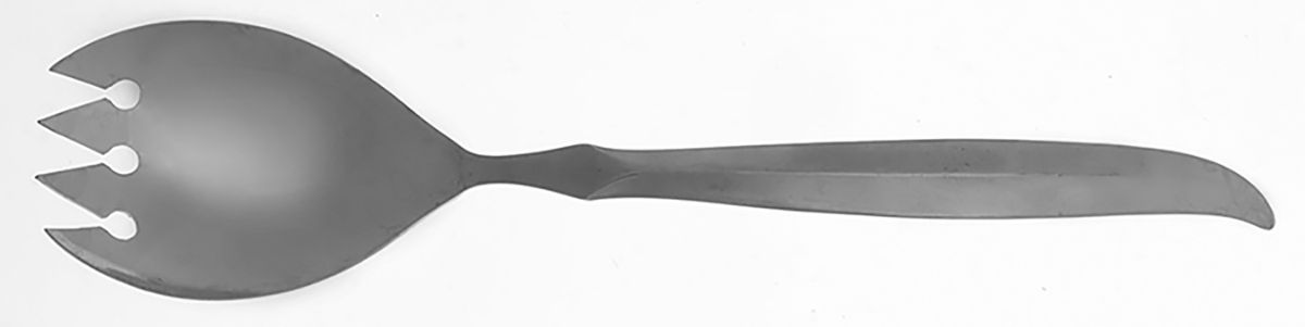 CCS10 (STAINLESS) Solid Salad Serving Fork by Castle Court-1