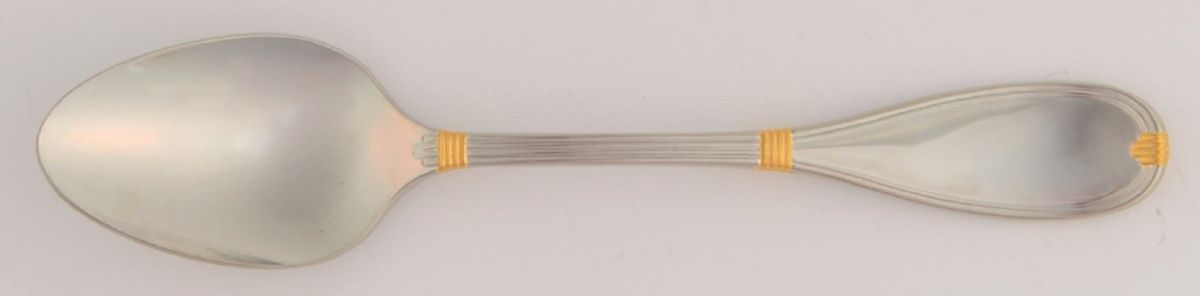 Antionette (Stainless, Gold Accent) Teaspoon by Christian Dior-1
