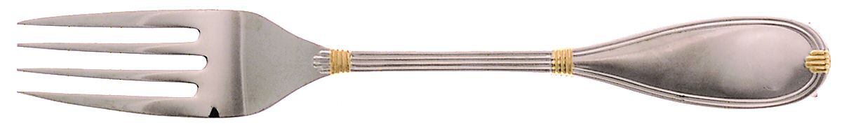 Antionette (Stainless, Gold Accent) Individual Salad Fork by Christian Dior-1