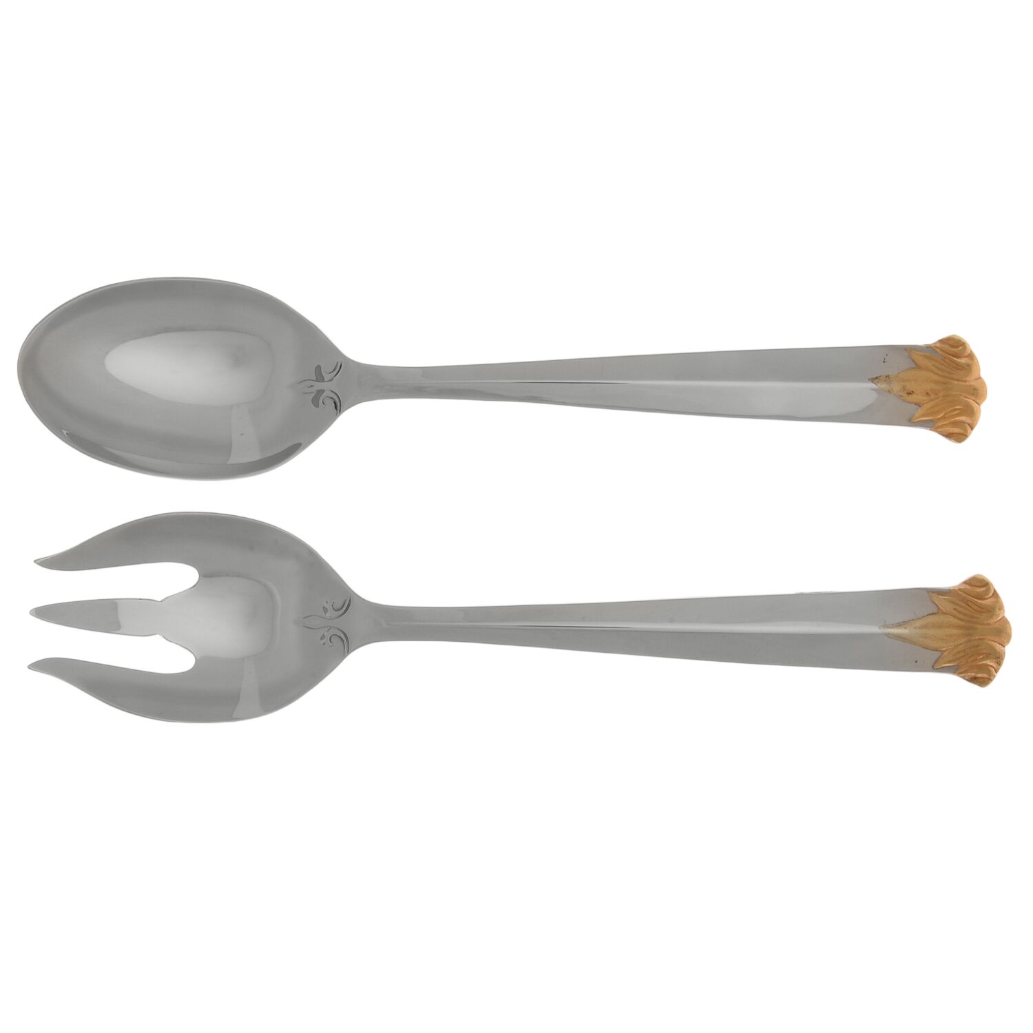 Fleur De Lys Gold (Stainless, Gold Acct) Solid Serving Set by Christian Dior-1